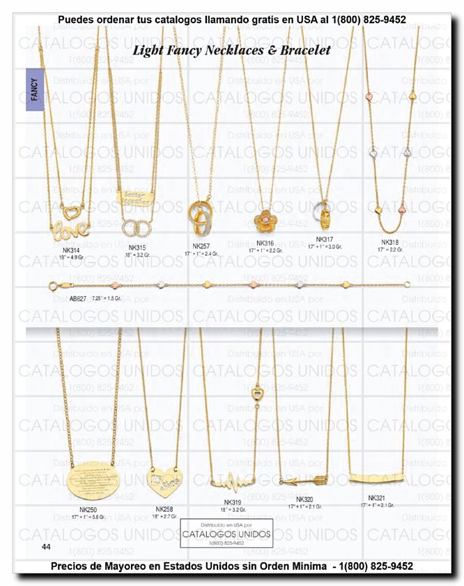 Llamanos al 1(800) 825-9452<br>Catalogos USA<br>(45 of 294)