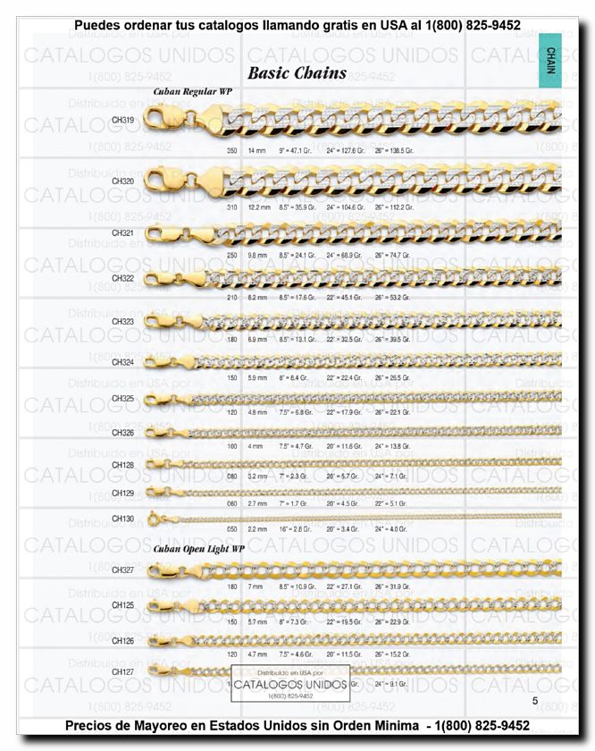 Llamanos al 1(800) 825-9452<br>Catalogos USA<br>(6 of 294)