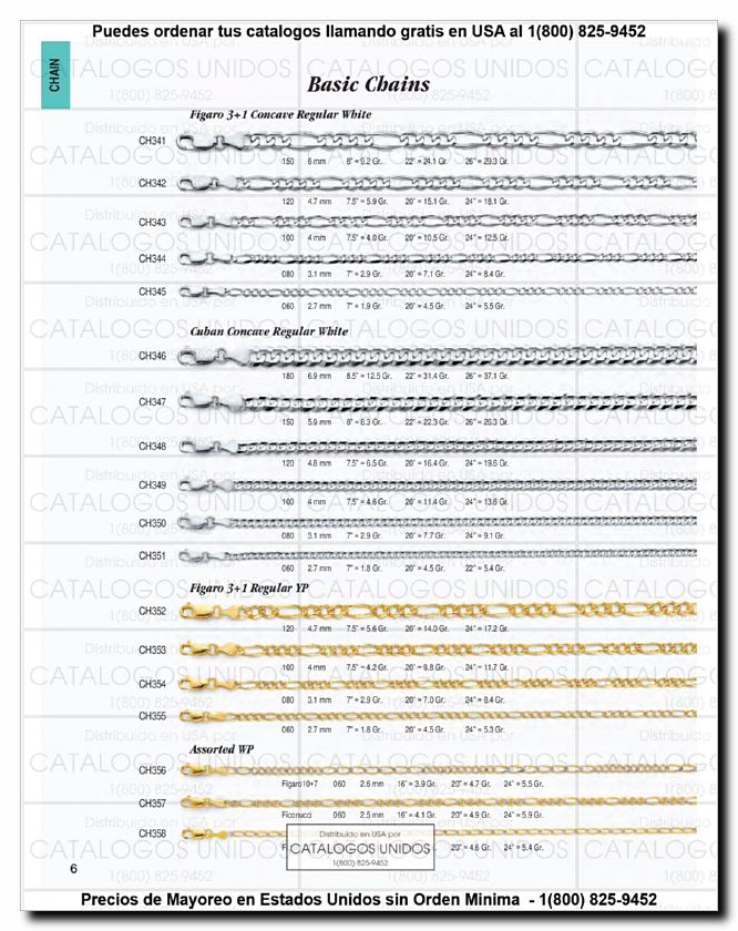 Llamanos al 1(800) 825-9452<br>Catalogos USA<br>(7 of 294)