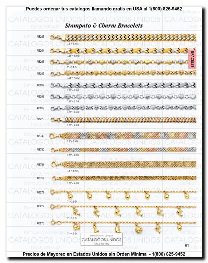 Llamanos al 1(800) 825-9452<br>Catalogos USA<br>(62 of 294)