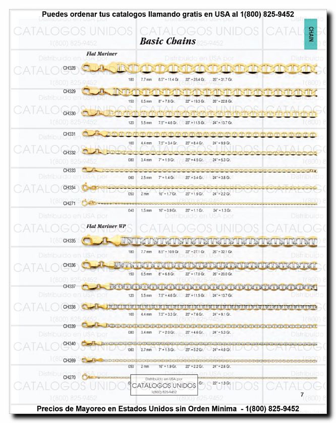 Llamanos al 1(800) 825-9452<br>Catalogos USA<br>(8 of 294)