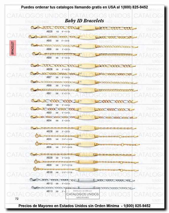 Llamanos al 1(800) 825-9452<br>Catalogos USA<br>(73 of 294)