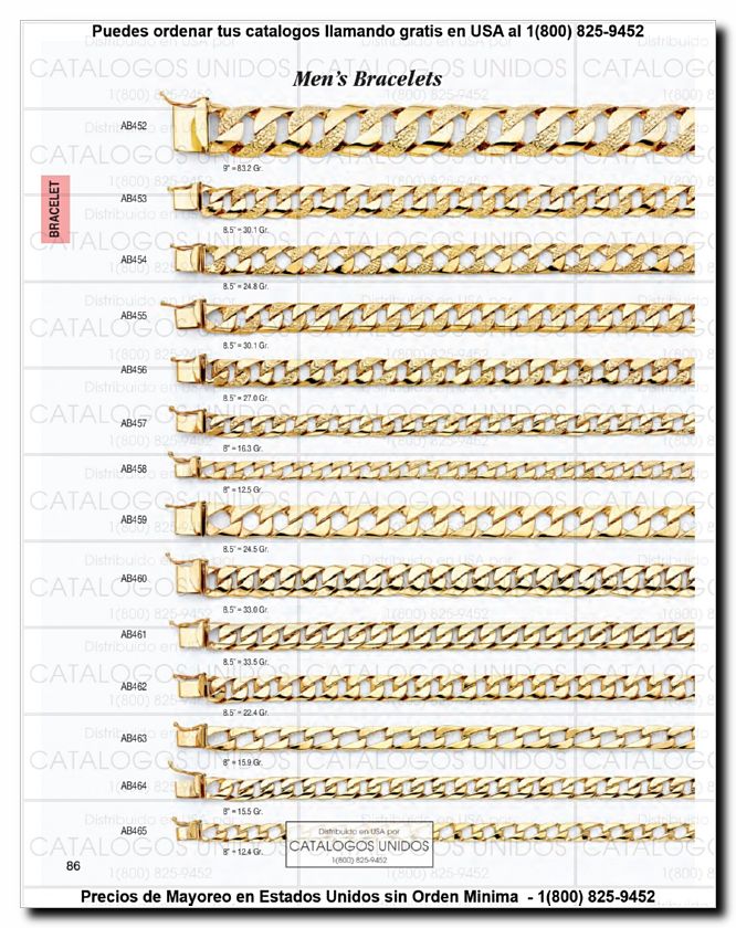 Llamanos al 1(800) 825-9452<br>Catalogos USA<br>(87 of 294)