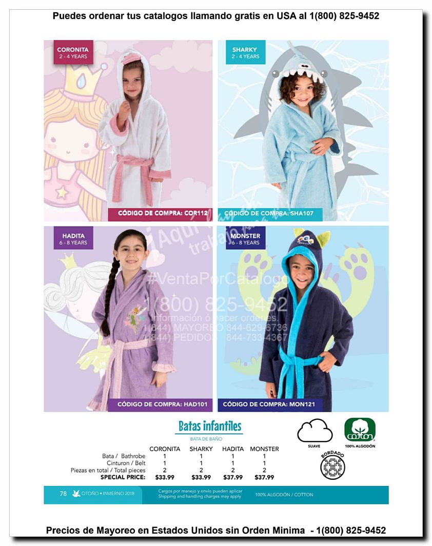 Llamanos al 1(800) 825-9452<br>Catalogos USA<br>(78 of 129)